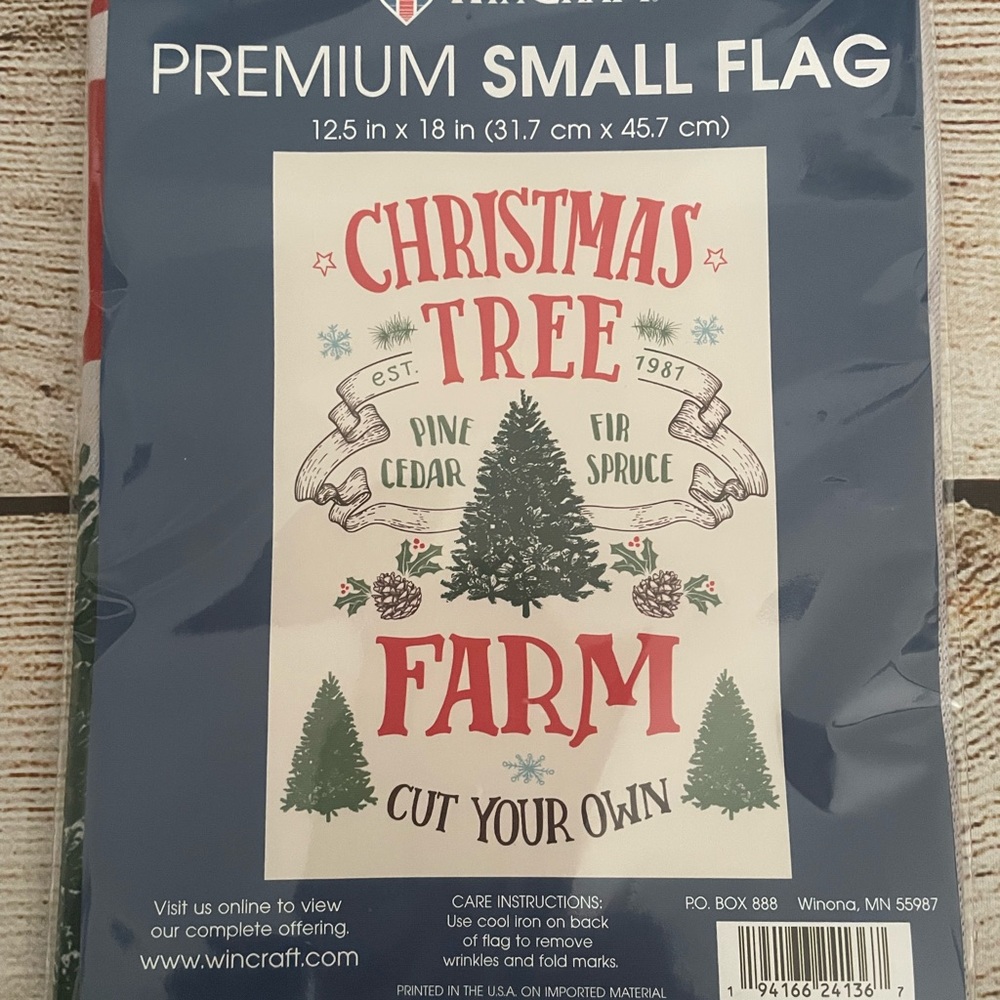 Christmas Tree Flag-premium small flag- NEW!
